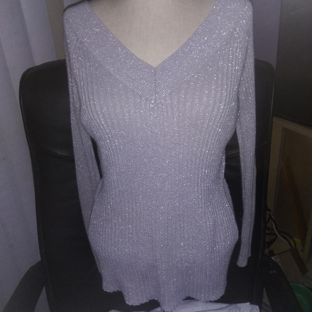 New York and Company Silver Sweater